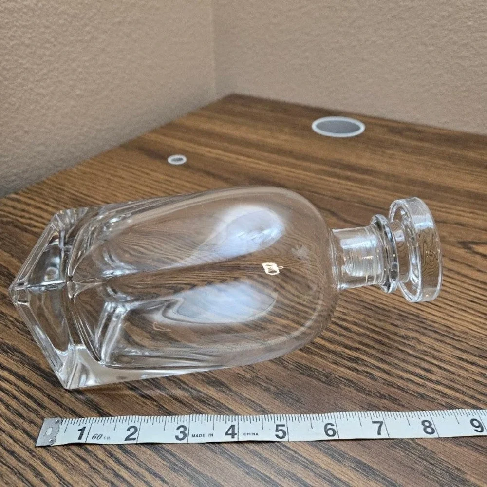 VTG Italian Luigi Bormioli Rossini Glass Decanter w Glass Stopper Plastic‎ Seal